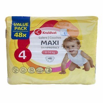 Підгузки Kruidvat 4 Maxi (8-14 кг), 48 шт LS204295 фото