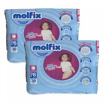 Підгузки-трусики Molfix 6 extra (15+ кг) 76 шт LS204083 фото