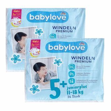 Підгузки Babylove Premium 5+ Junior plus (11-18 ) кг 68 шт LS203354 фото