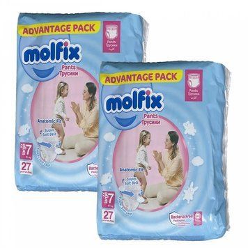 Підгузки-трусики Molfix 7 xx large, 19+ кг, 54 шт LS203657 фото