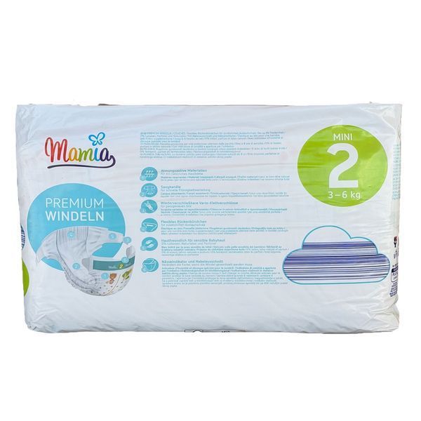 Підгузки Mamia Premium 2 Mini (3 - 6 кг), 42 шт LS204415 фото