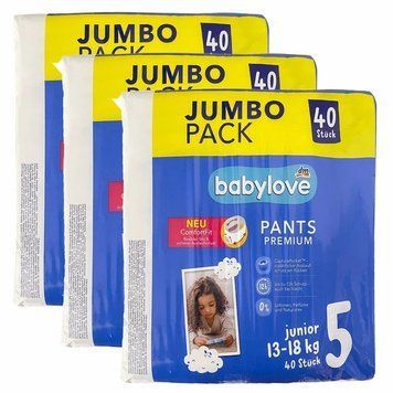Підгузки-трусики Babylove Premium 5 junior JUMBOPACK (13-18 кг), 120 шт LS204369 фото