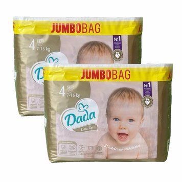 Підгузки Dada Extra Care Jumbo Bag Розмір 4 Junior (7-16 кг),164 шт LS203119 фото