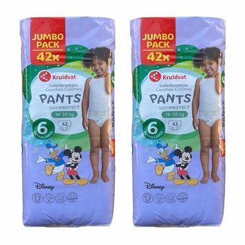 Дитячі підгузники - трусики Kruidvat Розмір 6 Extra Large (16-26 кг), 84 шт JUMBO PACK LS203613 фото