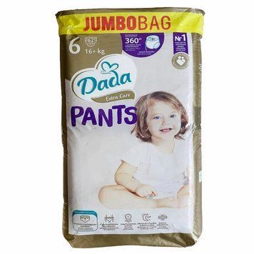 Підгузки-трусики Dada Extra Care 6 (16+ кг), 62 шт JumboBag LS204377 фото