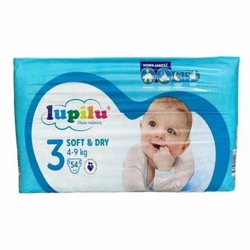 Підгузки Lupilu soft & dry 3 Midi (4-9 кг), 54 шт LS204309 фото