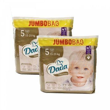 Дитячі одноразові підгузки Dada Extra Care Jumbo Bag Розмір 5 JUNIOR (15-25 кг) 136 шт LS203022 фото