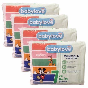 Підгузники Babylove Premium 7 xxl (16+ кг) 120 шт LS203289 фото