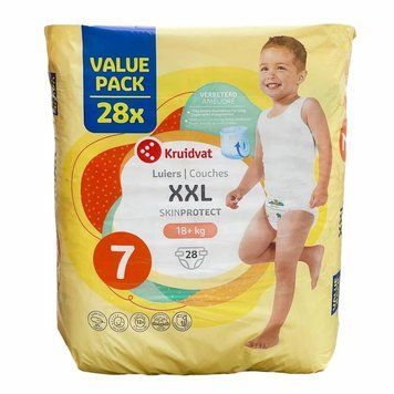 Підгузники Kruidvat XXL 7 (18+ кг ), 28 шт LS203231 фото