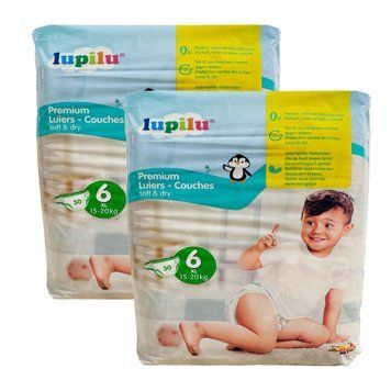 Преміум підгузки Lupilu Soft & Dry 6 XL (15-20 кг), 60 шт LS204423 фото