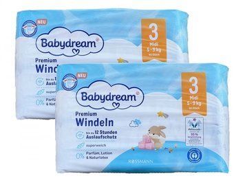 Дитячі одноразові підгузники Babydream Premium 3 Midi (5-9) кг 92 шт LS203794 фото