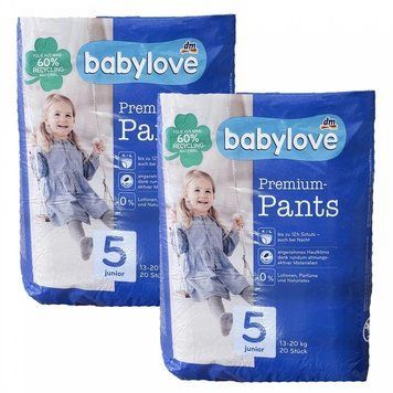 Підгузки-трусики Babylove Premium Розмір 5 junior, 13-20 кг, 40 шт LS203949 фото