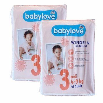 Підгузники Babylove Premium 3 Midi (4-9 кг) 92 шт LS203606 фото