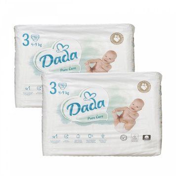 Підгузники Dada Pure Care 3 (4-9 кг) 80 шт LS203347 фото