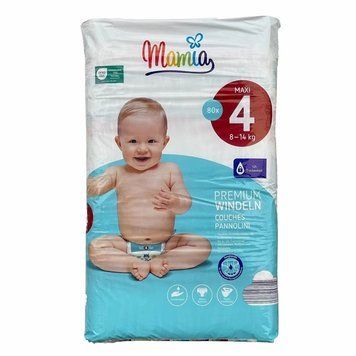 Підгузники Mamia Premium 4 (8-14 кг) 80 шт LS203002 фото