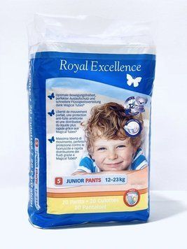 Підгузки-трусики Royal Excellnce Розмір 5, 12-23 кг, 20 шт LS203719 фото