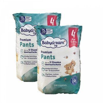 Підгузки-трусики Babydream Premium 4 розміру, 9-15 кг, 44 шт LS203057 фото
