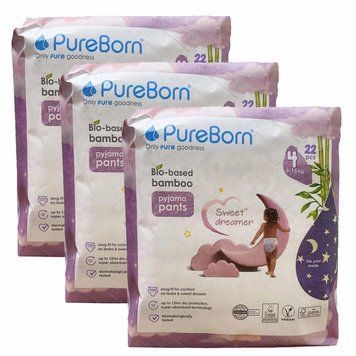 Нічні підгузки - трусики Pure Born розмір 4 (9-15 кг), 66 шт LS203200 фото