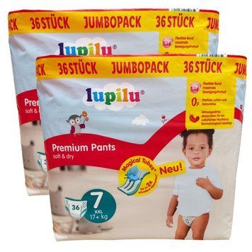 Підгузки-трусики Lupilu Premium 7 (17+ кг) 72 шт LS204592 фото