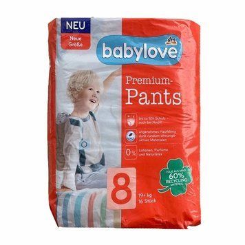 Підгузки-трусики Babylove Premium 8 (19+) кг 16 шт LS203377 фото