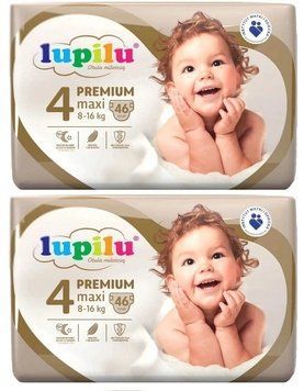 Підгузники Lupilu Premium Maxi Розмір 4, Вага 8-16 кг, 92 шт LS203416 фото
