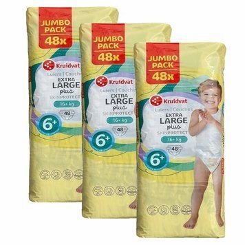 Дитячі підгузники Kruidvat Extra large plus 6+ (16+ кг) 144 шт LS203343 фото