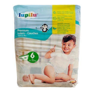 Преміум підгузки Lupilu Soft & Dry 6 XL (15-20 кг), 30 шт LS204421 фото