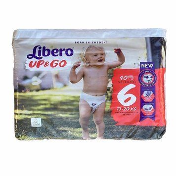Дитячі підгузники - трусики Libero UP & GO Розмір 6 (13-20 кг), 40 шт LS203307 фото