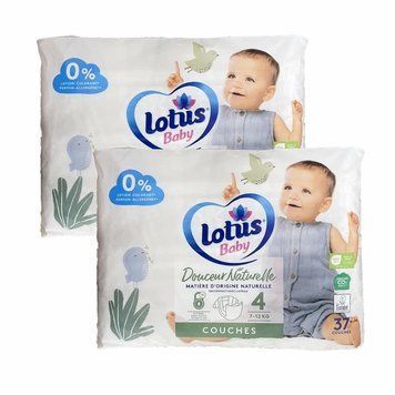 Дитячі підгузники Lotus Baby 4 (7-12 кг), 74 шт LS203000 фото