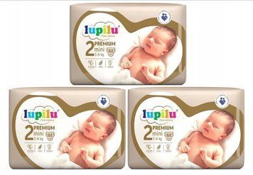 Підгузники Lupilu Premium Mini Розмір 2, Вага 3-6 кг, 132 шт LS203082 фото