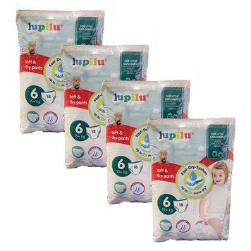 Підгузники-трусики Lupilu Soft & dry pants Розмір 6, 15 + кг, 72 шт LS203777 фото