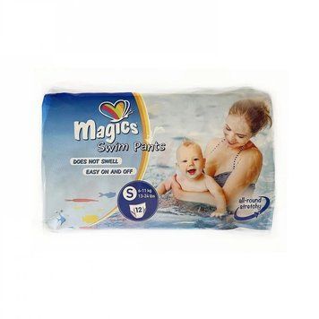 Підгузки-трусики Magics для купання в басейні Розмір S, 6 - 11 кг, 12 шт LS203756 фото