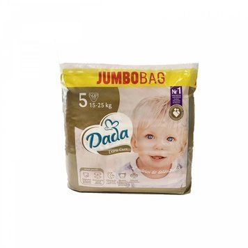Дитячі одноразові підгузки Dada Extra Care Jumbo Bag Розмір 5 JUNIOR (15-25 кг) 68 шт LS202940 фото