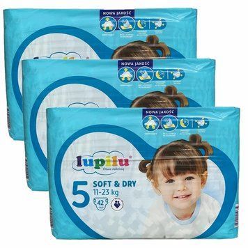 Підгузки Lupilu soft & dry 5 Junior (11-23 кг), 126 шт LS204303 фото