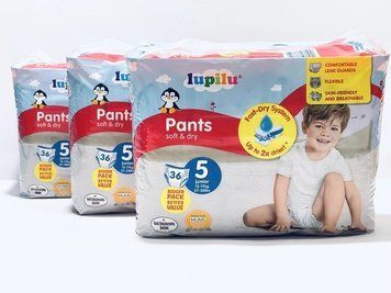 Підгузки-трусики Lupilu Soft & dry Розмір 5, 12-17 кг, 108 шт LS204253 фото