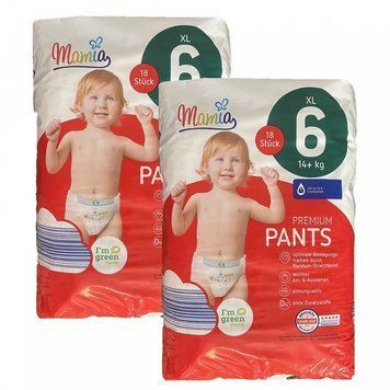 Підгузки-трусики Mamia Premium Pants XL 6 (14+ кг) 36 шт LS204237 фото