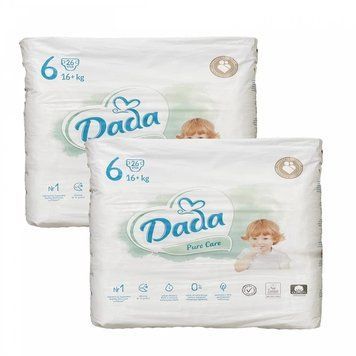 Підгузники Dada Pure Care 6 (16+ кг) 52 шт LS203979 фото