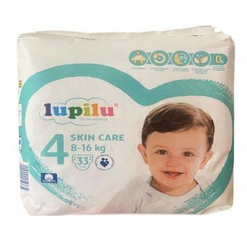 Підгузки Lupilu Skin Care 4 Maxi (8-16 кг), 33 шт LS203326 фото