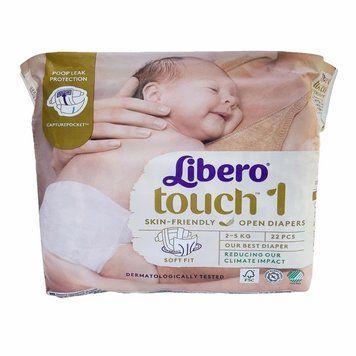 Підгузки Libero Touch 1 (2-5 кг), 22 шт LS204296 фото