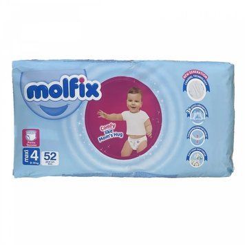 Підгузки-трусики Molfix 4 maxi (9-14 кг) 52 шт LS203643 фото