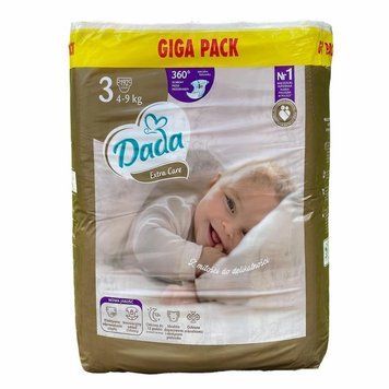 Підгузки Dada Extra Care 3 Midi (4-9 кг), 192 шт Giga Pack LS203538 фото