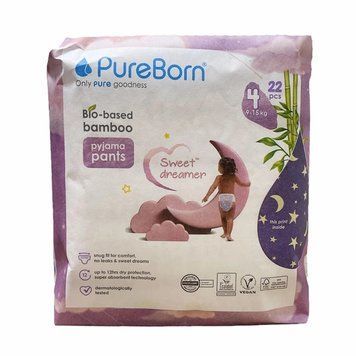 Нічні підгузки - трусики Pure Born розмір 4 (9-15 кг), 22 шт LS203192 фото