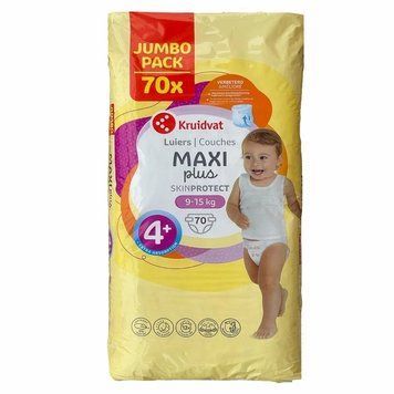 Дитячі підгузки Kruidvat 4+ (9-15 кг) 70 шт JUMBO PACK LS203460 фото