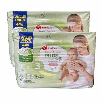 Дитячі підгузники Kruidvat Pure & Soft 3 (4-9 кг), 88 шт LS203238 фото