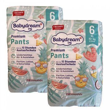 Дитячі підгузки-трусики Babydream Premium 6, (15+ кг), 36 шт LS203881 фото