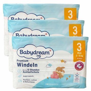 Підгузники Babydream Premium 3 Midi (5-9 кг), 129 шт LS204384 фото