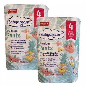 Дитячі підгузки-трусики Babydream Premium 4, (9-15 кг), 44 шт LS203928 фото