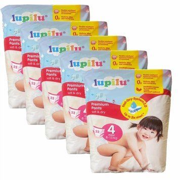 Підгузки-трусики Lupilu Premium 4 Maxi (8-15 кг), 110 шт LS203528 фото