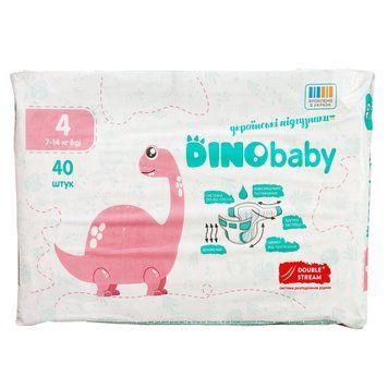 Підгузки Dino Baby 4 (7-14 кг), 40 шт LS204463 фото