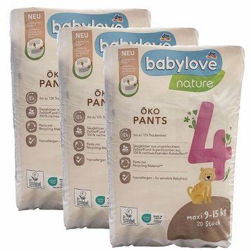 Підгузки-трусики Babylove Nature 4 (9-15 кг), 60 шт LS204283 фото